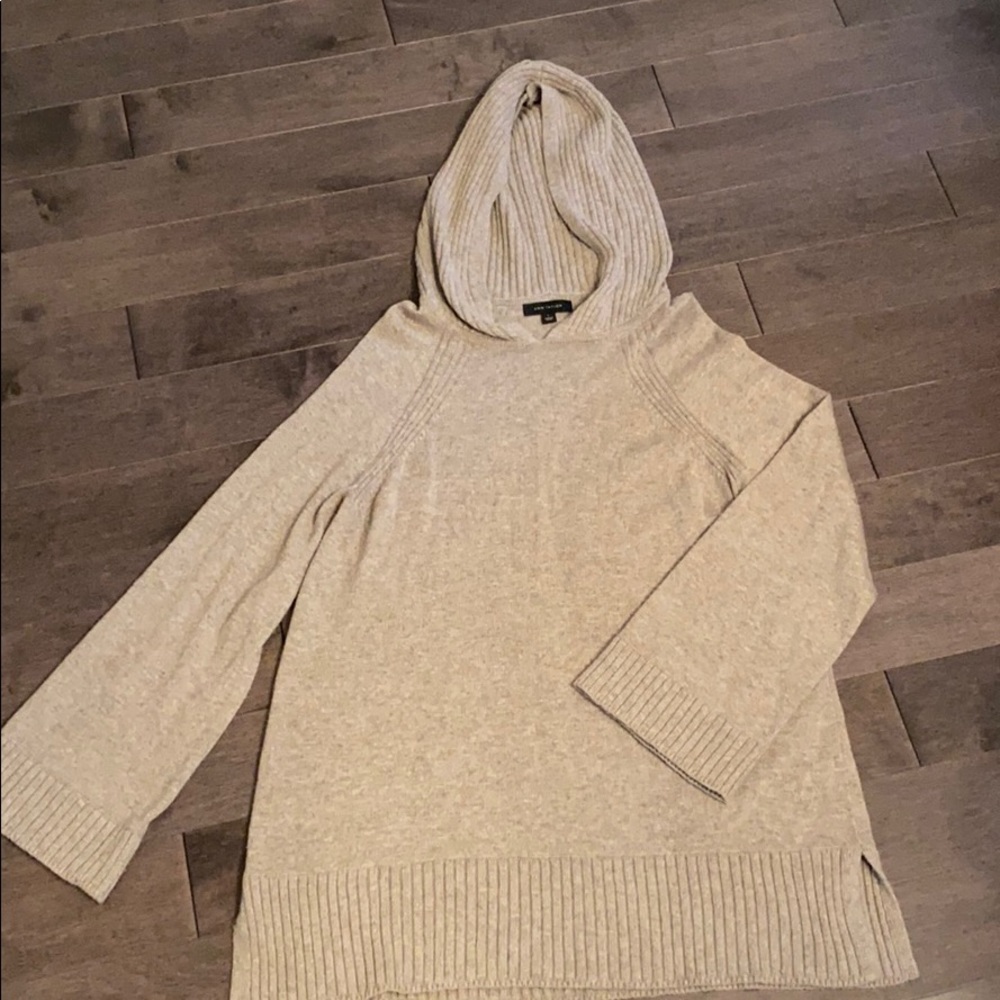 Ann Taylor beautiful Tunic hooded Sweater Large
